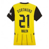 Echipament fotbal Borussia Dortmund Donyell Malen #21 Tricou Acasa 2024-25 pentru femei maneca scurta